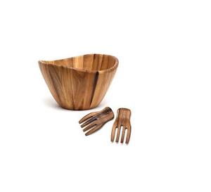 Eco friendly en gros à la main rustique en bois riz soupe pâte dîner alimentaire fruits mélange salade bols pour Offre Spéciale - Product Image 1