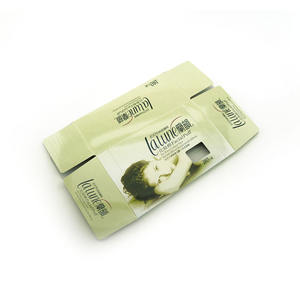 Caja de presentación personalizada para almohadillas de algodón, embalaje impreso abierto, revestimiento UV en relieve de laminación mate para limpiador Facial rubor - Product Image 3