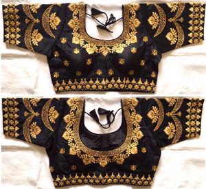 Prêt à porter Designer indien Broderie Pierre Travail Dernières Dames Porter Blouse Prix de gros Vêtement ethnique Textile Marché Vêtement - Product Image 2