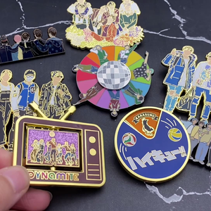 Лидер продаж на заказ, популярная эмалированная булавка, брошь из Китая оптом, эмалированная булавка kpop idol, булавка для лацкана - Product Image 2