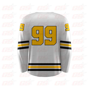 High quality vintage funny sublimation embroidered long sleeve custom man ice hockey jersey - Product Image 6