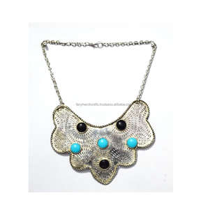 Filigiri-collar con Colgante de Piedra chapado en oro para mujer, joyería, anillos, pendientes, collar, pulseras, joyería - Product Image 6