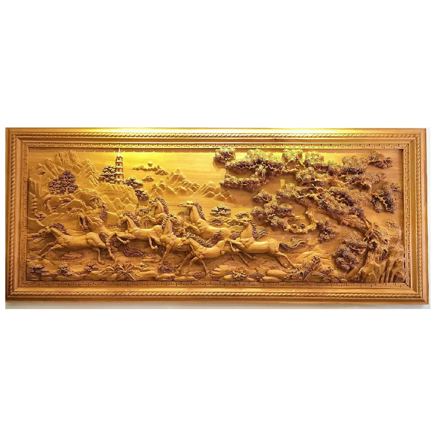 Holz kunst carving geschnitzte holz kunstwerk panels