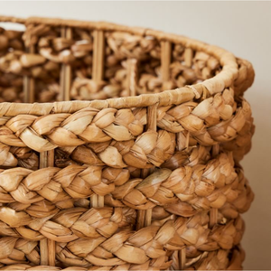 Panier multifonctionnel en jacinthe d'eau, panier de rangement suspendu, décoration d'intérieur - Product Image 5