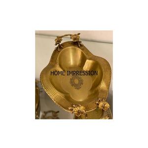 Acier inoxydable et laiton matériel de haute qualité moderne 6 compartiments feuille Design décoration bol métal décoratif concepteur bol - Product Image 5