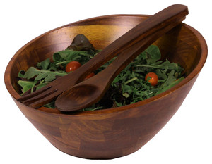 Bol et cuillère en bois de haute qualité pour salade ou fruits par artisanat pour taille personnalisée et artisanat naturel - Product Image 6