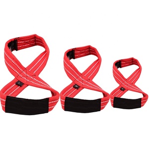 Muñequeras de fitness 100% algodón Figura 8 Correas de elevación Correa de elevación de entrenamiento de gimnasio personalizada para levantamiento de pesas Correas de doble bucle - Product Image 3