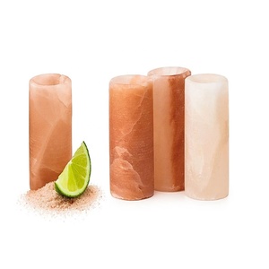 Sian Enterprises Natural Shot Glasses Made From Himalayan Rock Salt-Carved Geometric Shape Angel Theme-Home Wedding Decor Gift - Product Image 3
