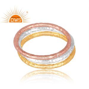 แหวนดีไซน์ล่าสุด 2026 ทำด้วยมือ วงแหวนเงิน โรสโกลด์ ทองเหลือง สำหรับผู้หญิง ผู้ผลิตเครื่องประดับแฟชั่น - Product Image 2