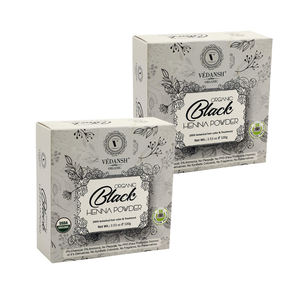 ผงเฮนน่าสีผมติดทนนานสีดำออร์แกนิค | 100% สมุนไพรย้อมสีธรรมชาติปลอดสารเคมี - Product Image 1
