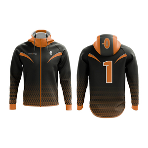 Pull à capuche en polaire pour hommes personnalisable, impression 3D sublimée par compression de grande taille pour la saison printanière - Product Image 3