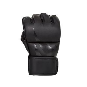 Gants de MMA rouges à demi-doigts avec fermeture Velcro pour l'entraînement aux arts martiaux, en PU de qualité supérieure pour adultes - Product Image 5