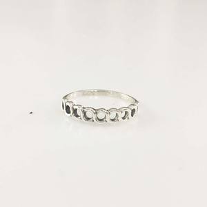 แหวนเงินแท้ 925 ดีไซน์เรียบง่าย น้ำหนักเบา เครื่องประดับแฟชั่น แหวนเงินแท้ 925 สไตล์วินเทจ แหวนเงินขนาดเล็ก - Product Image 1