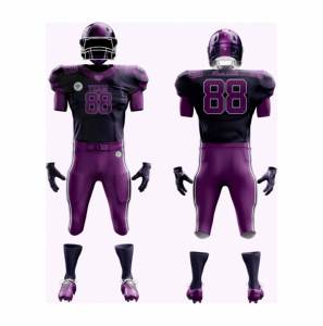 Conjunto de fútbol americano personalizado, camiseta de fútbol estampada transpirable y camiseta, uniforme completo para ropa de equipo - Product Image 6