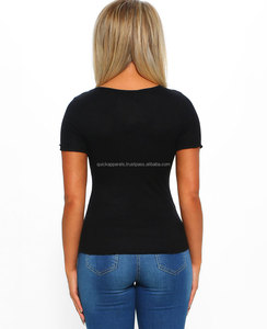 Camiseta de Algodón Premium de Lujo para Mujer, Ropa Casual de Tallas Grandes, Fabricante OEM ODM, MOQ Bajo - Product Image 4