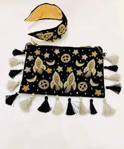 El último bolso de mano personalizado con estrella lunar colorida con diadema para niñas y mujeres, accesorios indios hechos a mano - Product Image 2