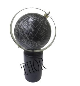 Globo terráqueo con soporte de Metal para mesa, globo de escritorio giratorio, mapa del mundo negro para decoración de oficina - Product Image 5