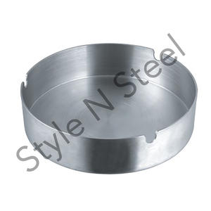 Stainless Steel <b>Ashtray</b> 12 cm <b>Ashtray</b> Metal Custom - Product Image 1