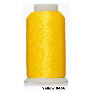 Hilo para Máquina de Bordar Yi-flash, 3600 Yardas, 108D, 2 Capas, Poliéster en Conos, Alta Tenacidad, Resistente al Desgaste, Amarillo 8466 - Product Image 1