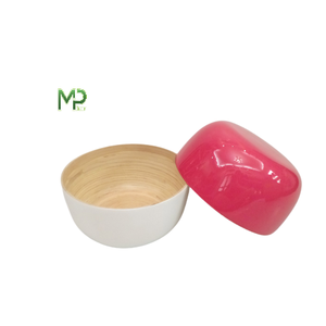 Venta al por mayor directa de Vietnam Ensaladeras vintage de bambú hilado hecho a mano respetuosas con el medio ambiente de alta calidad Colores y tamaños personalizables - Product Image 1