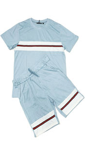 Conjunto de ropa de verano para hombre, camiseta de manga corta y pantalones cortos, 2 piezas - Product Image 5