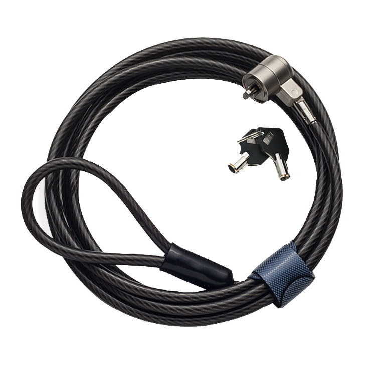 2 метра толстой и длинной с ключом полностью стальной мини-замок для ноутбука Блокировка ноутбука