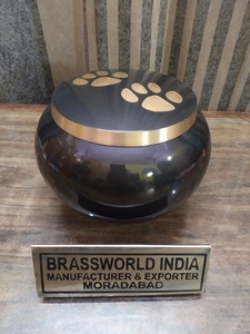 High Quality Brass Pet Cremation Urn Premium Funeral Supplies - Product Image 3