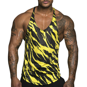 2022 Factory Price <b>Low</b> <b>Cut</b> Men Gym Wear Fitness Tank <b>Top</b> Mens Undershirts Cotton High Quality - Product Image 5