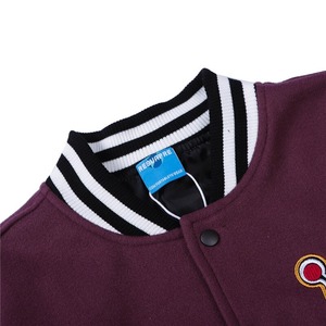 Blouson de Baseball surdimensionné pour hommes, veste avec logo, broderie personnalisée, manches en cuir, streetwear, Hip-Hop, - Product Image 5
