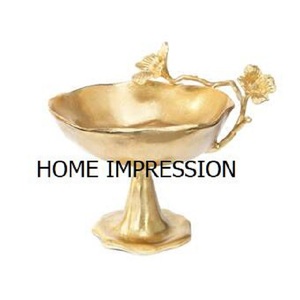 Design attrayant blanc et or Designer fantaisie bol nouvelle feuille 2 soucoupe bol en métal pour pièce maîtresse de Table bol de service à vendre - Product Image 3