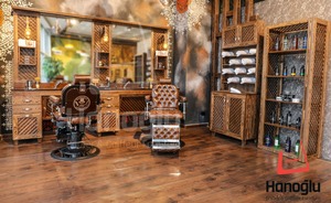 Hot <strong>Sale</strong> Barber Salon Station Factory <strong>Sale</strong> Mirror Barber Mirror Set Wood Salon Mirror Station - Product Image 3