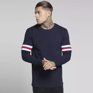 Sudaderas de manga larga con cuello personalizado para hombre, Jersey de punto, patrón sólido, técnica lavada, respetuoso con el medio ambiente, transpirable para exteriores - Product Image 5