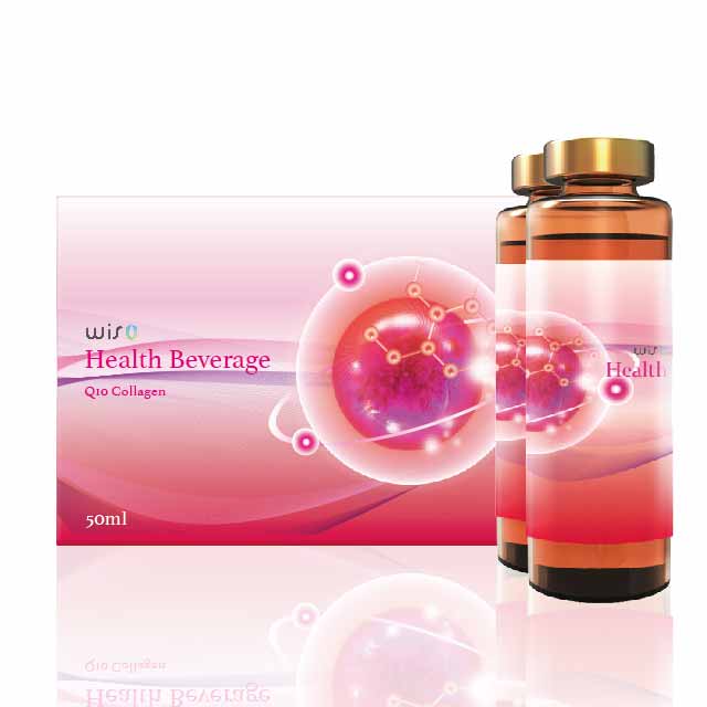 Kg Coenzyme Q10 — boisson au collagène avec vitamines C, étiquette privée