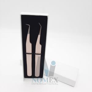 Premium Quality 90 Degree Lash <b>Artists</b> Tweezers <b>Set</b> 45 Degree Eyelash Beauty Tools Hot Selling Steel Volume Tip Tongs - Product Image 4