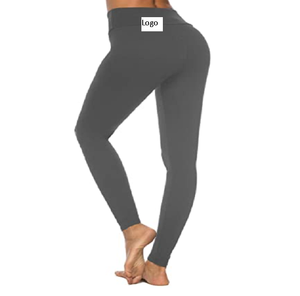 Pantalones de Yoga de cintura alta para mujer, mallas ajustadas de entrenamiento con Control de barriga rasgada, para correr y Yoga - Product Image 4