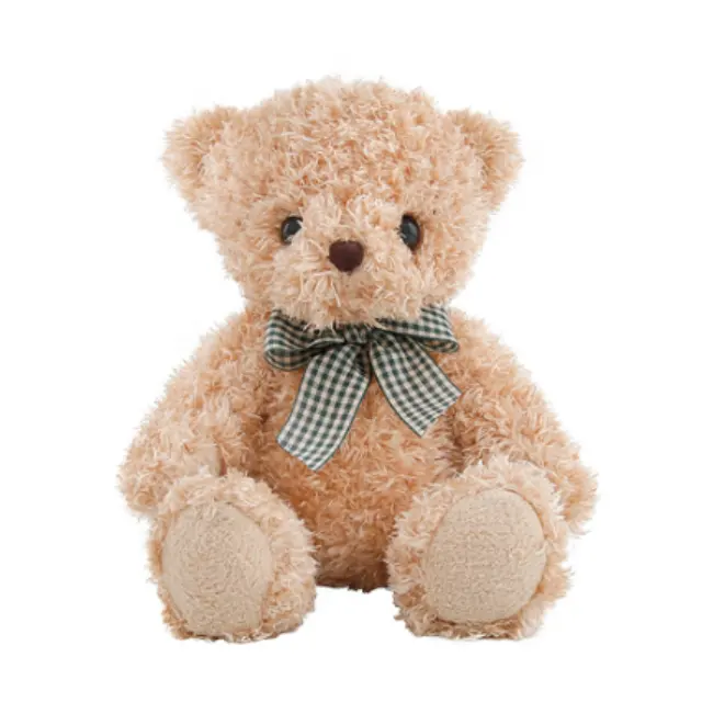 Boneka Beruang Teddy, 20CM Mewah Lucu, Mainan Hewan Boneka Retro untuk Anak-anak Bayi Hadiah Ulang Tahun Natal Baru Dropship