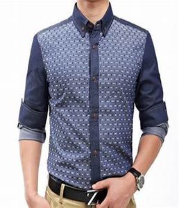 Camisas de manga larga para hombre, vestido profesional ajustado y elegante - Product Image 2