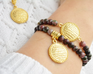 Ayatul Kursi for Bracelet Moselman Holy Quran Arabic Jewelry Muslim Mubarak Bead Bracelet <b>Islam</b> Bangle - Product Image 5