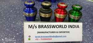 ALL TYPES OF MATTE BEAUTIFUL KEEPSAKE CREMATION URN <b>FUNERAL</b> <b>SUPPLIES</b> Brassworld India - Product Image 3