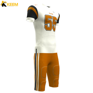 Venta de fábrica, conjunto de uniforme de camiseta de fútbol americano, buen diseño, patrón personalizado, impresión por sublimación, precio de opción de talla grande - Product Image 6