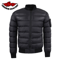 Veste matelassée longue à col montant de style militaire pour homme, imperméable, respirante, séchage rapide, écologique, plusieurs couleurs