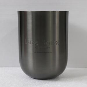 Frascos de velas de 16 Oz dorados de latón macizo hechos a mano personalizados con tapa, decoración del hogar, recipientes de lujo para hacer velas - Product Image 6