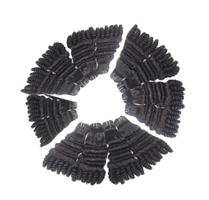Body twist <b>curly</b> <b>Bundles</b> cuticles aligned VIRGIN Remy Double Machine Weft High Quality HUMAN HAIR EXTENSION wholesale price - Product Image 4
