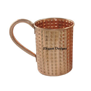 Taza de cerveza de cobre martillado, diseño creativo hecho a mano, mula de Moscú, jarra de cerveza de cobre elegante indio - Product Image 3