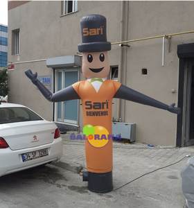 Carpa inflable gigante para Navidad, globo de mascota con ondas de mano de 3 metros, publicidad promocional, marquesina, inflable, OEM - Product Image 1