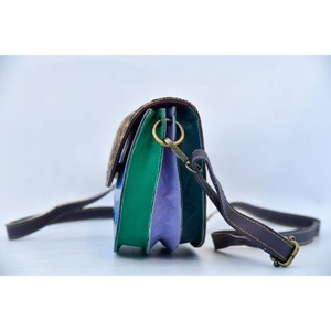 Custom Vintage Bohemian Leather <b>Sling</b> <b>Bag</b> for Women Single Strap Portable Shoulder Messenger Crossbody <b>Bag</b> Dress Style - Product Image 5