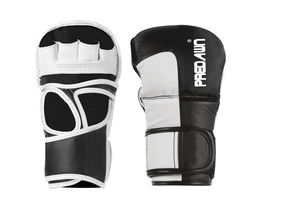 Gants d'entraînement MMA en cuir pour adultes unisexes avec design à paume ouverte, évacuation de l'humidité pour la boxe et le kickboxing - Product Image 3