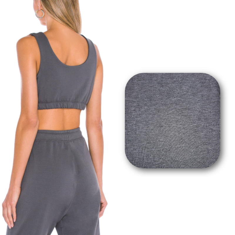 Одежда для отдыха RPET на заказ, мягкая Влагоотводящая французская махровая плюшевая трикотажная ткань из полиэстера и вискозы для мужской спортивной одежды