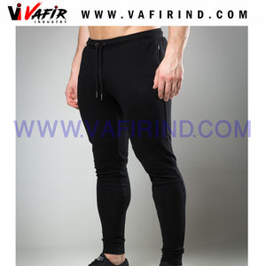 Joggers de Fitness personalizados unisex, pantalones de LICRA informales de algodón con estampado de punto polar de invierno transpirable de talla grande teñidos lisos para hombres - Product Image 6