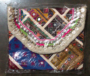 กระเป๋าคลัทช์ผ้าบันจาราวินเทจสไตล์โบฮีเมียน - Product Image 4